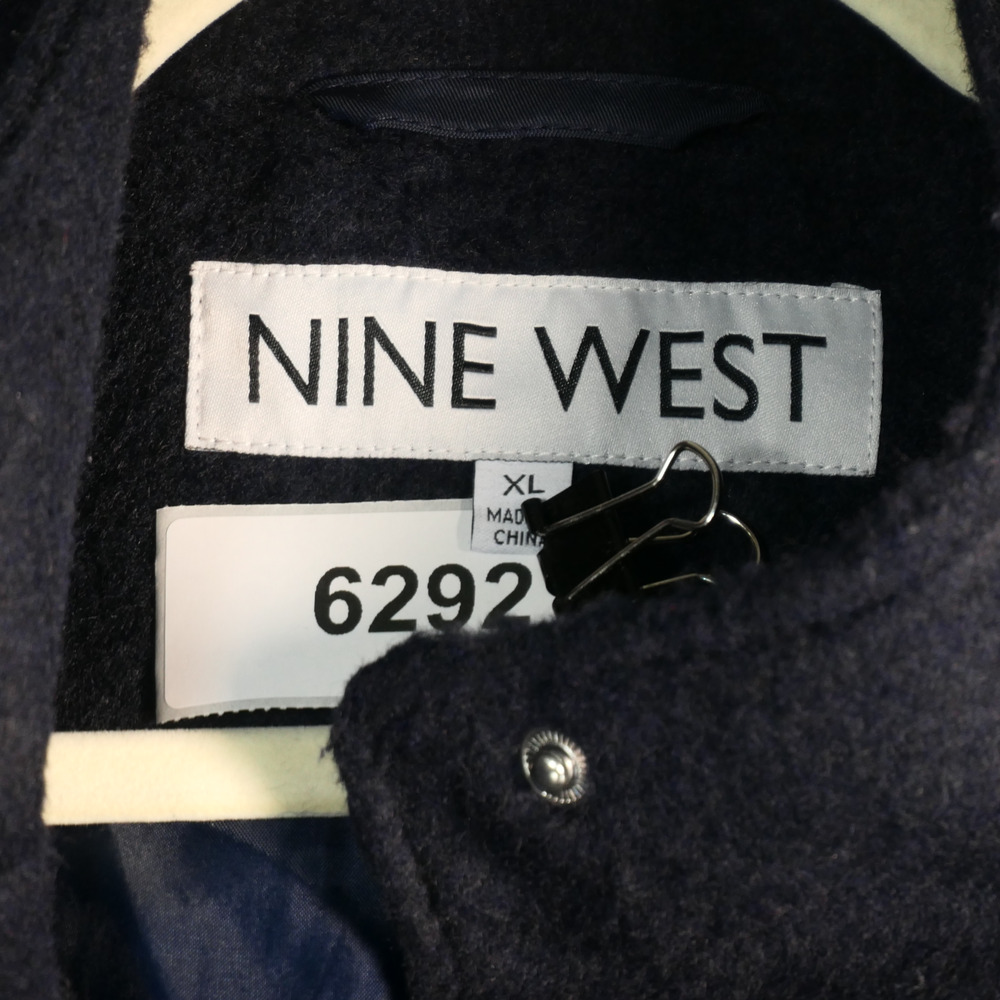 Nine West Jacket Womens Size XL Dark Blue Fleece Normcore Minimalist Casual Chic - Picture 11 of 11